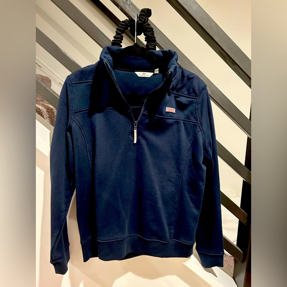 Women’s Vineyard Vines 3/4 zip Navy Sweater